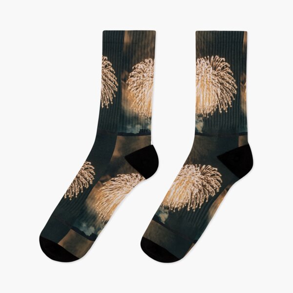 Item preview, Grand Golden Firework Explosion Bursting In Night Sky designed and sold by Kylodt.