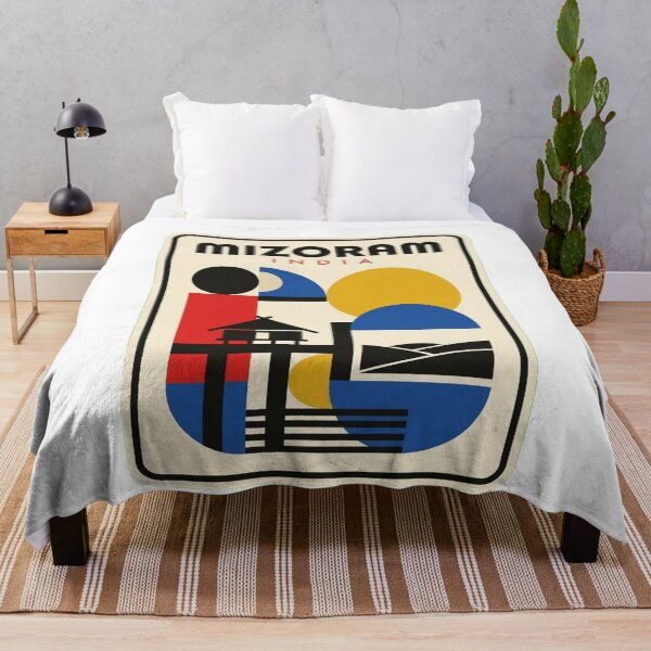 Artikelvorschau, Retro Mizoram Bauhaus Geometric Skyline entworfen und verkauft von k3rstman1.