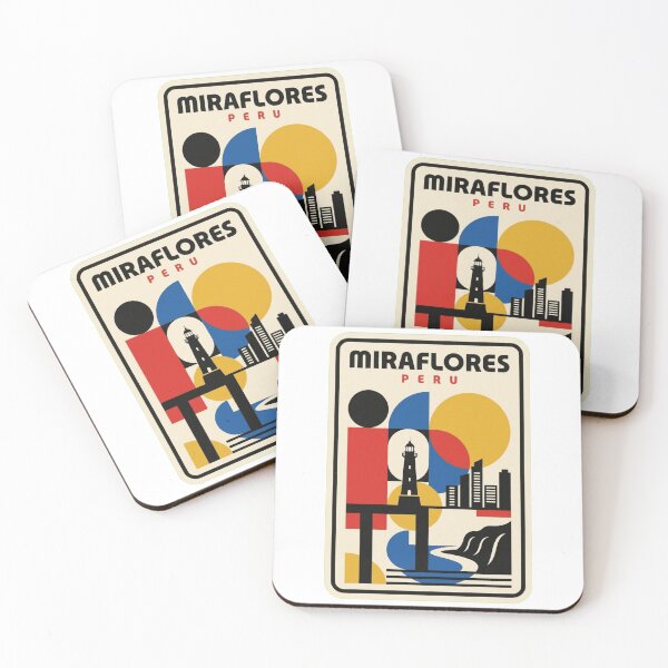Item preview, Retro Miraflores Bauhaus Geometric Skyline designed and sold by k3rstman1.