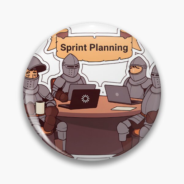 Item preview, Knights Sprint Planning Meeting Humor designed and sold by Shop of Wonders.