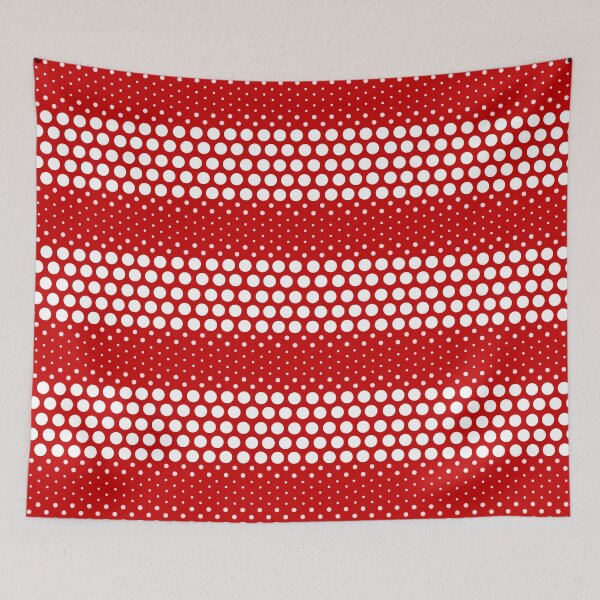 Item preview, Dotwave White Polka Dots on Red designed and sold by POLKAIWERX.
