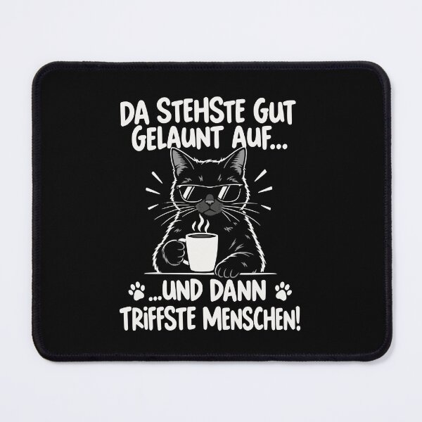 Item preview, There you stand, in a good mood, cat, coffee designed and sold by Loona97.