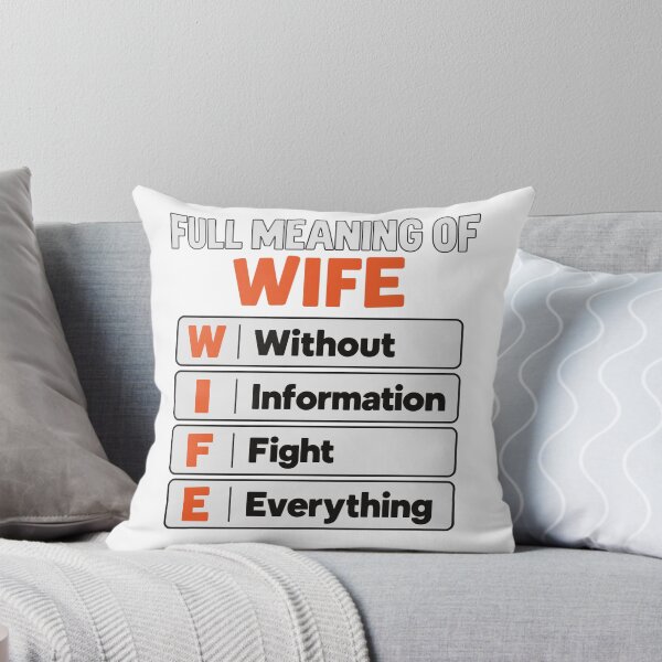 Item preview, WIFE Acronym – Sarcastic Relationship Quote designed and sold by PRINTIONAL.