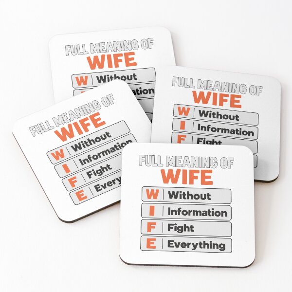 Item preview, WIFE Acronym – Sarcastic Relationship Quote designed and sold by PRINTIONAL.