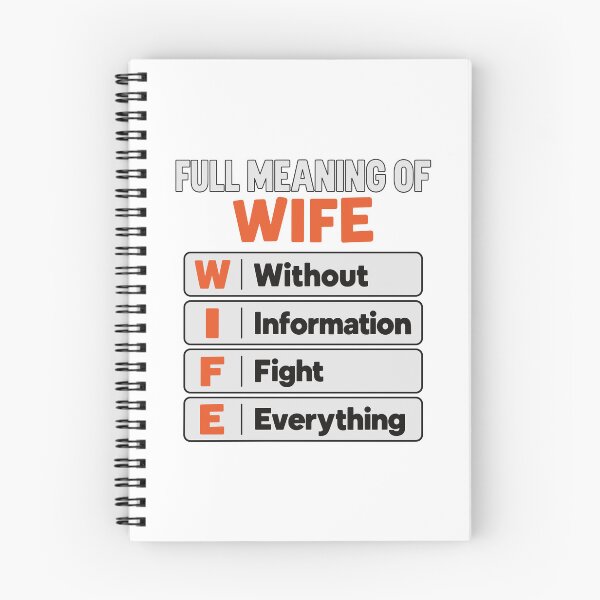 Item preview, WIFE Acronym – Sarcastic Relationship Quote designed and sold by PRINTIONAL.