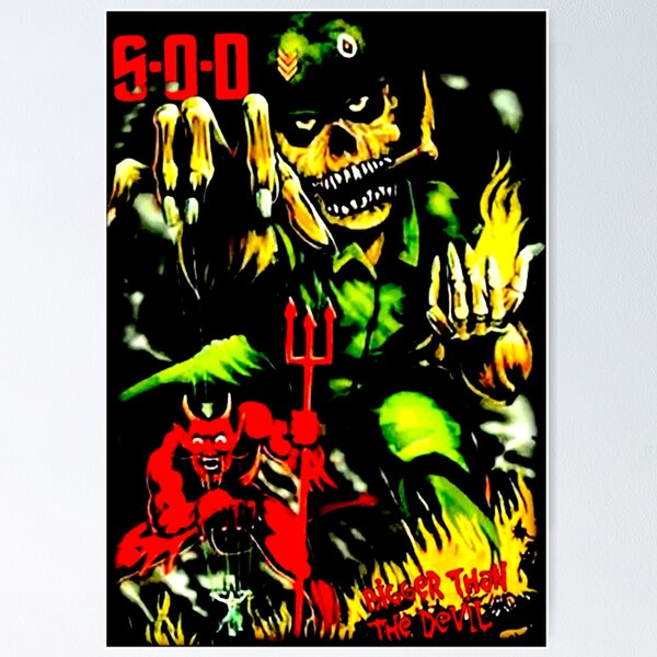 Item preview, Crossover Thrash Metal Skull designed and sold by MosiqueUnique.