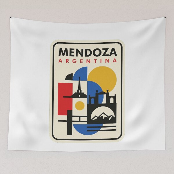 Artikelvorschau, Retro Mendoza Bauhaus Geometrische Skyline entworfen und verkauft von k3rstman1.