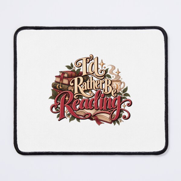 Artikelvorschau, I'd Rather Be Reading – Bookish Design entworfen und verkauft von BerlyArts.