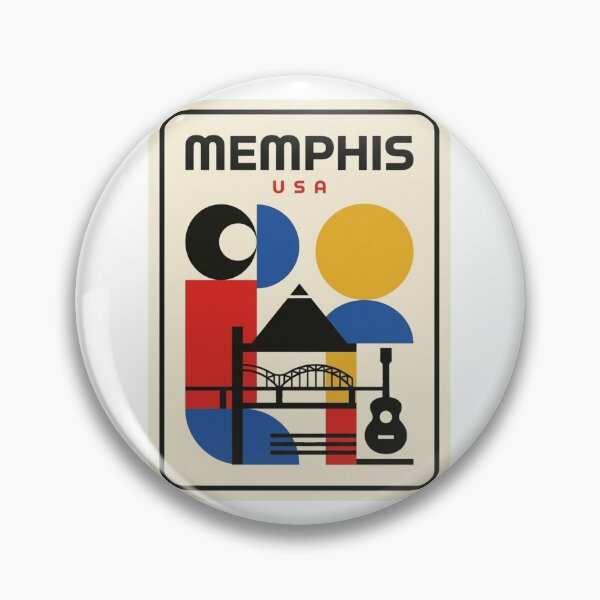 Aperçu de l'œuvre Skyline géométrique rétro Memphis Bauhaus créée et vendue par k3rstman1.
