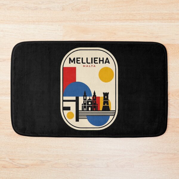 Item preview, Retro Mellieha Bauhaus Geometric Skyline designed and sold by k3rstman1.