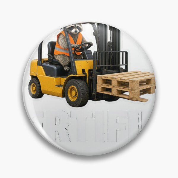 Artikelvorschau, Forklift Certified Funny Raccoon Meme Warehouse Worker entworfen und verkauft von HappyVibration.