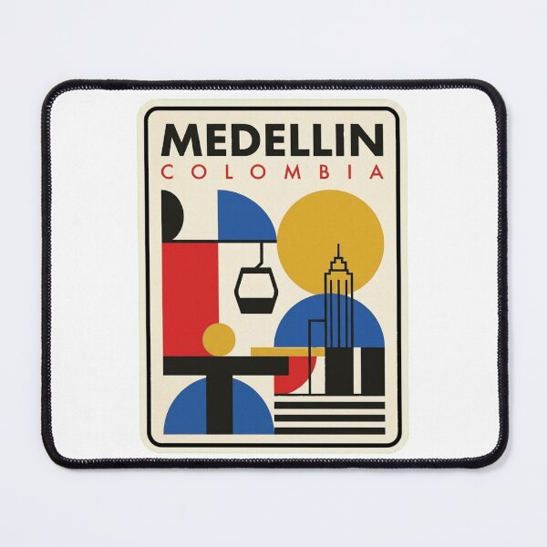 Item preview, Retro Medellin Bauhaus Geometric Skyline designed and sold by k3rstman1.