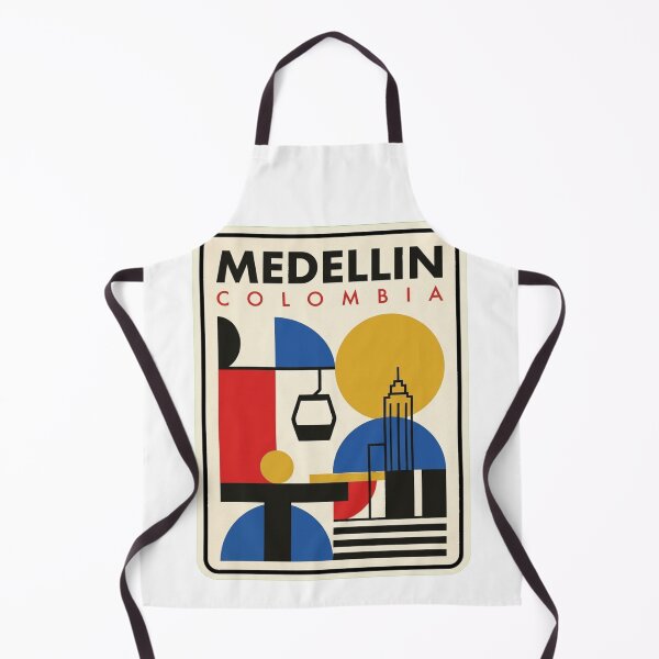 Item preview, Retro Medellin Bauhaus Geometric Skyline designed and sold by k3rstman1.