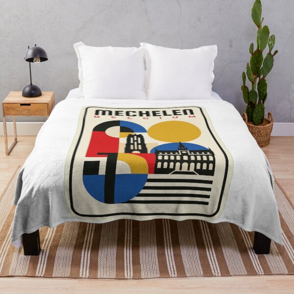 Item preview, Retro Mechelen Bauhaus Geometric Skyline designed and sold by k3rstman1.