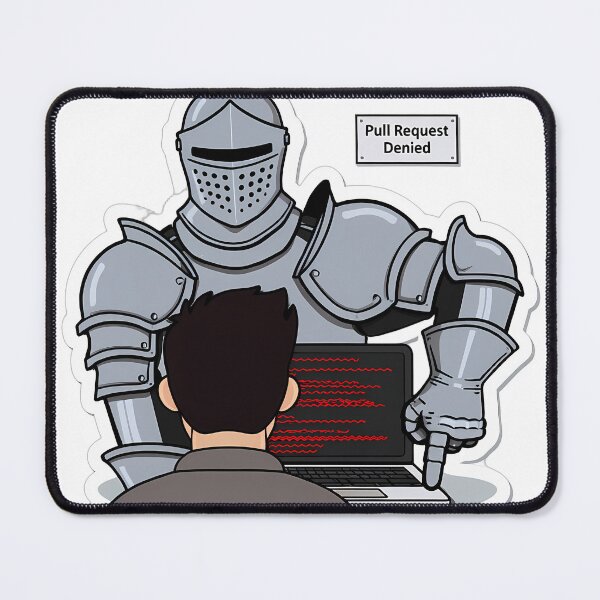 Item preview, Knight Code Review Pull Request Denied designed and sold by Shop of Wonders.