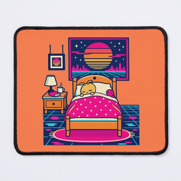 Artikelvorschau, Grub In A Tiny Bed Vaporwave Cozycore entworfen und verkauft von KungPowUnicorn.