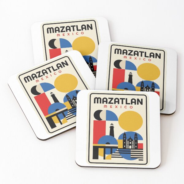 Artikelvorschau, Retro Mazatlan Bauhaus Geometrische Skyline entworfen und verkauft von k3rstman1.