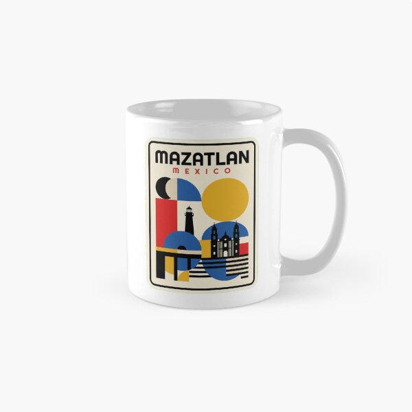 Item preview, Retro Mazatlan Bauhaus Geometric Skyline designed and sold by k3rstman1.