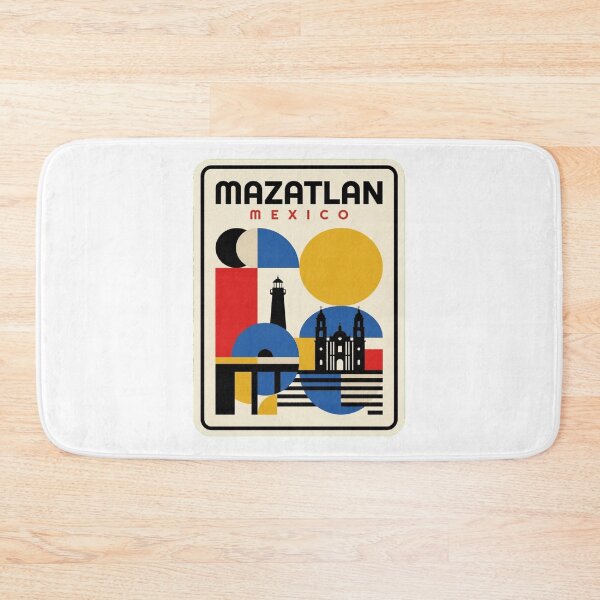 Artikelvorschau, Retro Mazatlan Bauhaus Geometrische Skyline entworfen und verkauft von k3rstman1.