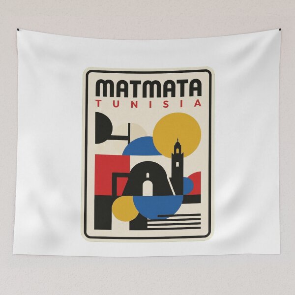 Item preview, Retro Matmata Bauhaus Geometric Skyline designed and sold by k3rstman1.