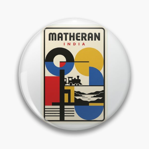 Item preview, Retro Matheran Bauhaus Geometric Skyline designed and sold by k3rstman1.
