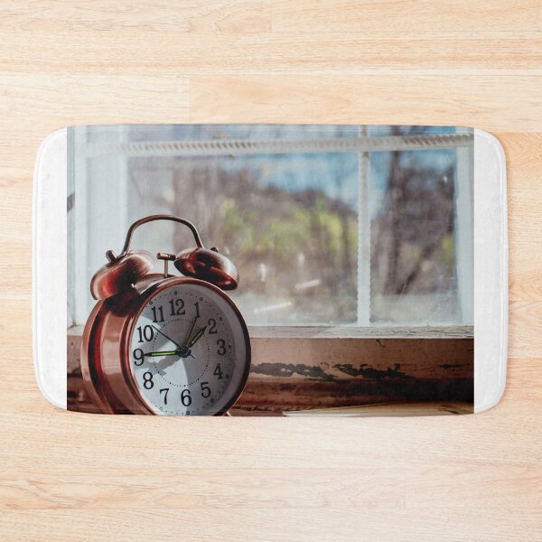 Item preview, Vintage Copper Alarm Clock On Wooden Window Sill designed and sold by Kylodt.