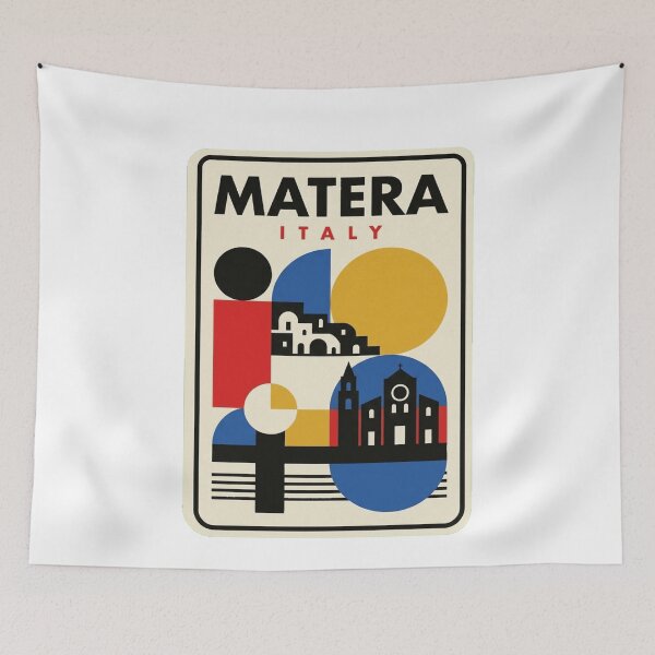 Item preview, Retro Matera Bauhaus Geometric Skyline designed and sold by k3rstman1.