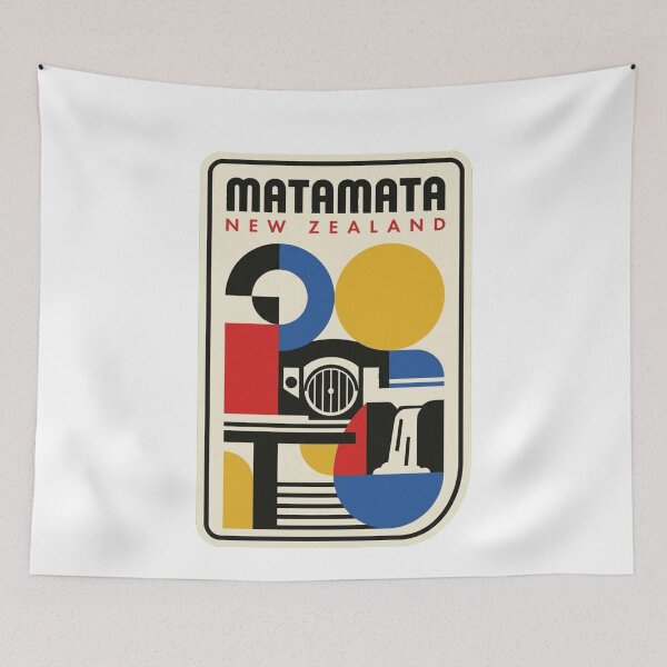 Item preview, Retro Matamata Bauhaus Geometric Skyline designed and sold by k3rstman1.