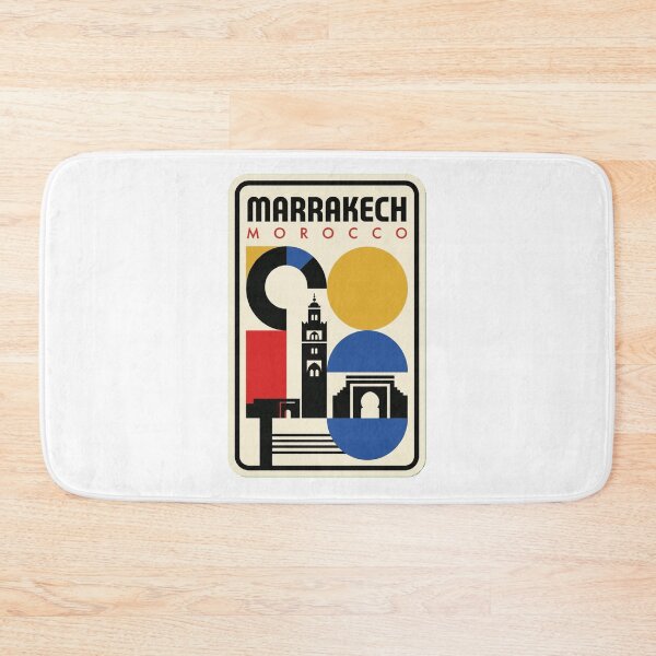 Artikelvorschau, Retro-Skyline von Marrakesch im Bauhaus-Stil entworfen und verkauft von k3rstman1.