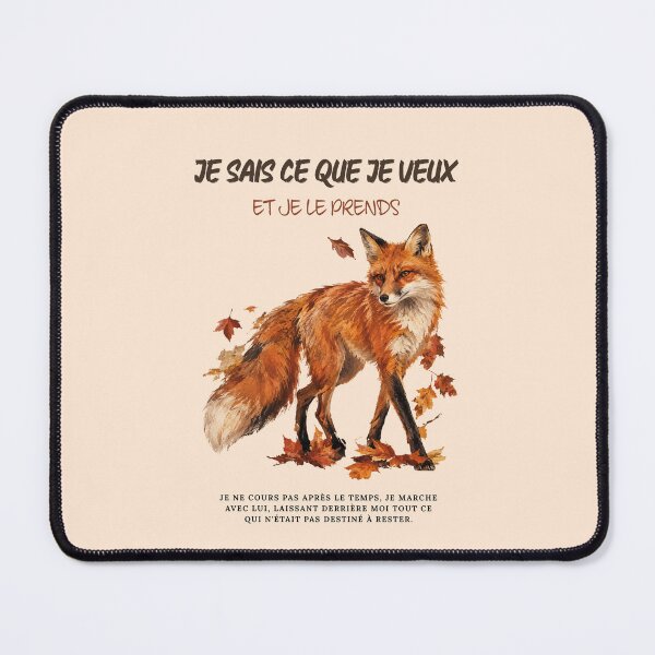 Item preview, Autumn Fox French Quote Watercolor Vintage Editorial Art designed and sold by KaBaRen.