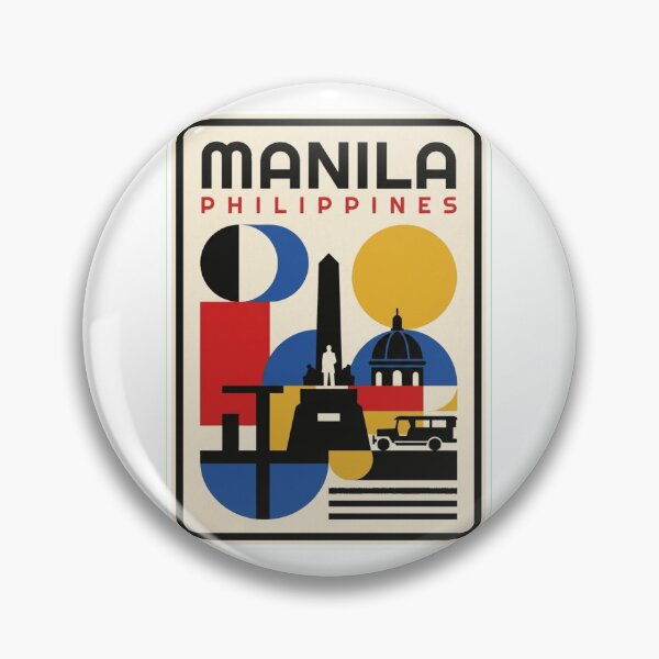 Item preview, Retro Manila Bauhaus Geometric Skyline designed and sold by k3rstman1.