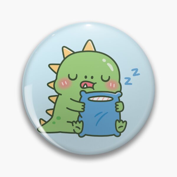 Item preview, Cute Sleepy Dinosaur Hugging Pillow designed and sold by rustydoodle.