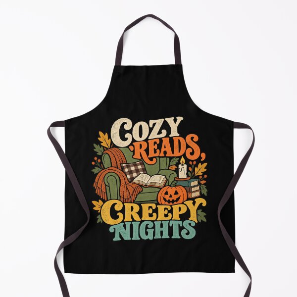 Artikelvorschau, Cozy Reads Creepy Nights Autumn Book Lover entworfen und verkauft von DreamLayerStudio.
