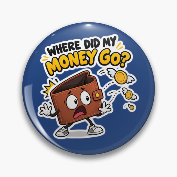 Item preview, Where Did My Money Go? Funny Money Wallet Phone Case designed and sold by AkiCreativeHub.