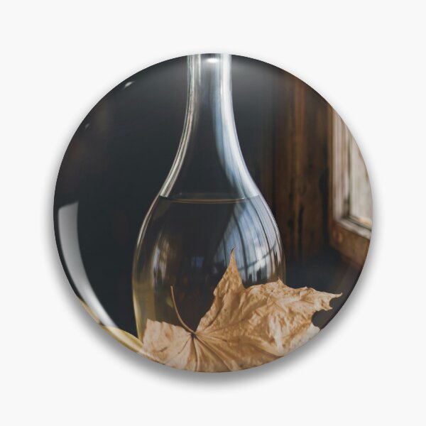 Item preview, Clear Glass Bottle With Autumn Leaves And Red Apples On Window Sill designed and sold by Hiltonaw.