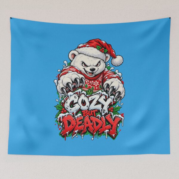 Item preview, Cozy But Deadly - Fierce Polar Bear Christmas designed and sold by Visual Dept..