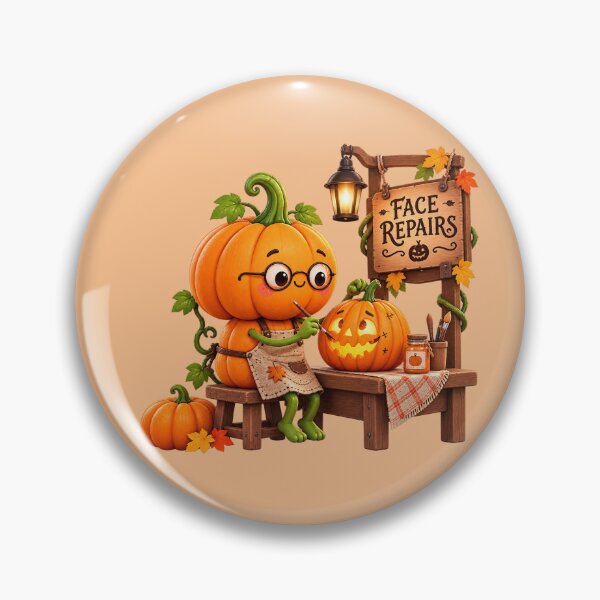 Item preview, Halloween Pumpkin Fix – Cute Pumpkin Face Repair designed and sold by NEFERSIGN.
