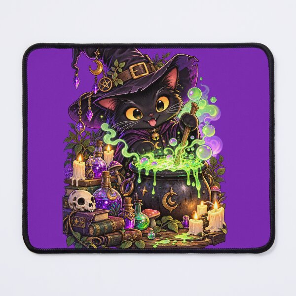 Item preview, Cute Witch Cat Potion Magical Fantasy Art designed and sold by SHRETAM CO..