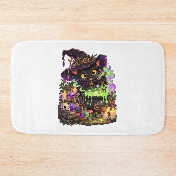 Item preview, Cute Witch Cat Potion Magical Fantasy Art designed and sold by SHRETAM CO..