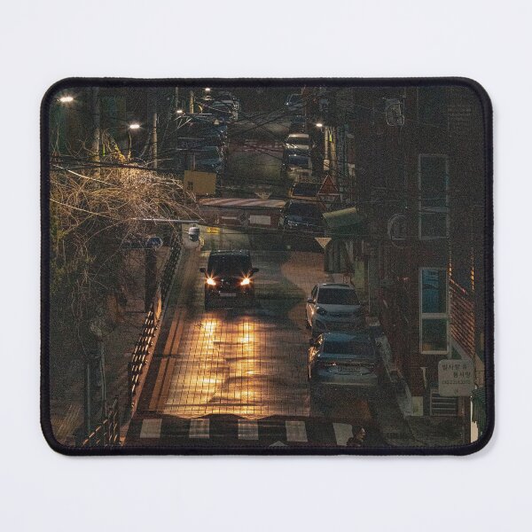 Item preview, Night Street In City Neighborhood With Car Headlights designed and sold by Hiltonaw.