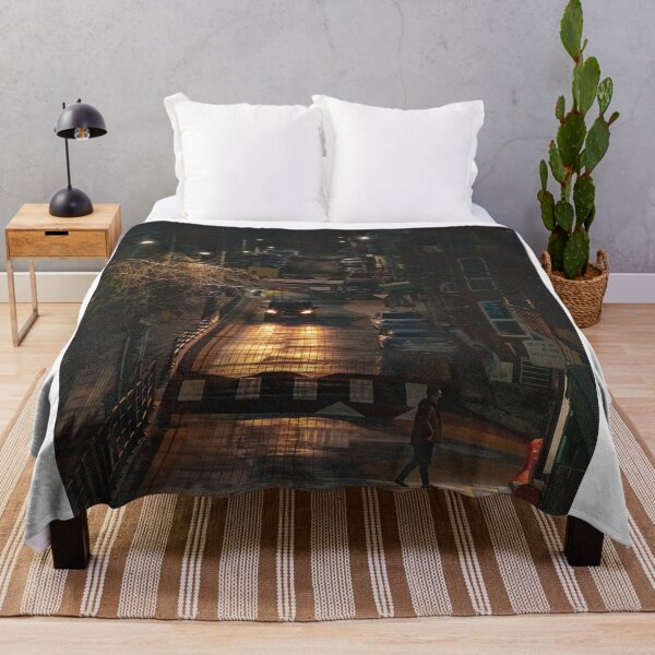 Item preview, Night Street In City Neighborhood With Car Headlights designed and sold by Hiltonaw.