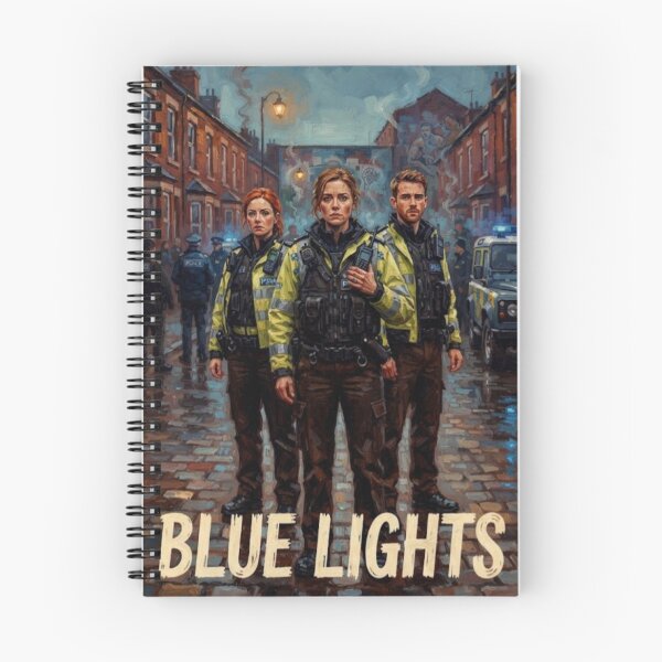 Item preview, Blue Lights Police Drama Fine Art Tribute designed and sold by Art's Diner.