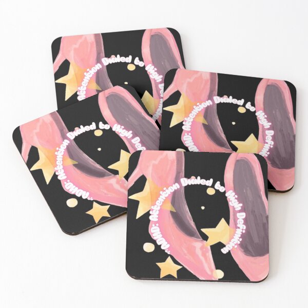 Item preview, ADHD: Attention Dialed to High Definition - Pink High Heels & Stars designed and sold by Farahsalama.