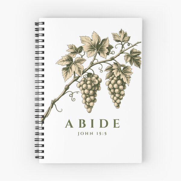 Item preview, Abide in Me – John 15:5 Christian Faith Design designed and sold by Living-Stones.