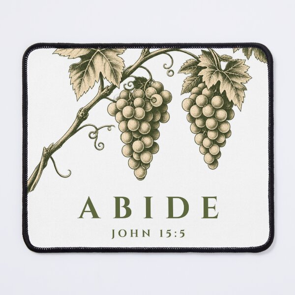 Item preview, Abide in Me – John 15:5 Christian Faith Design designed and sold by Living-Stones.