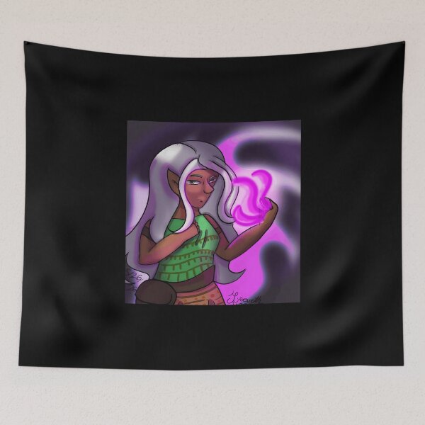 Item preview, Mystical Character with Purple Energy designed and sold by Catsi-Nook-Art.