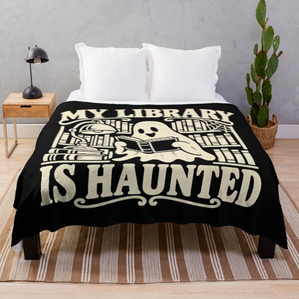 Item preview, My Library Is Haunted Spooky Librarian Book Lover designed and sold by DreamLayerStudio.