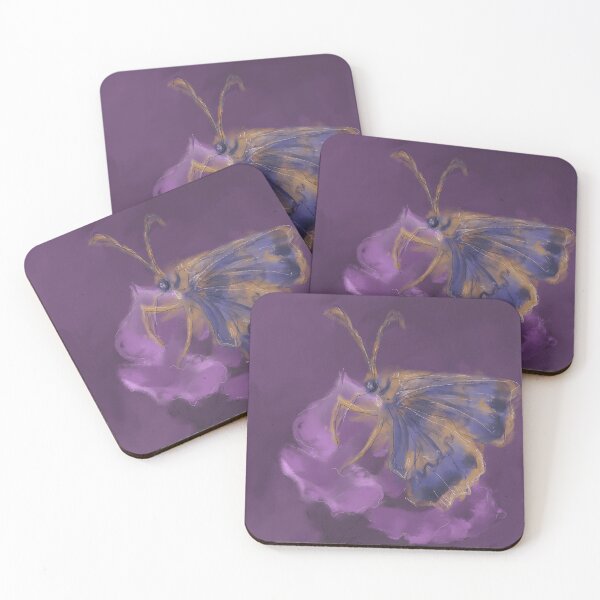 Item preview, Mystical Butterfly on Purple Background designed and sold by Catsi-Nook-Art.