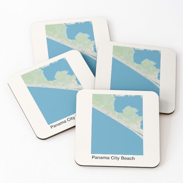 Item preview, Panama City Beach Minimalistic Map Art designed and sold by MapsNerd.