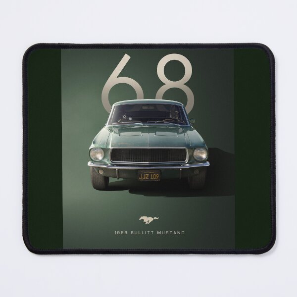 Item preview, 1968 Bullitt Mustang designed and sold by Lucy Goosy Art.